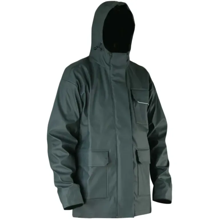 Veste imperméable EN 13688 polyuréthane PVC kaki foncé M à 3XL