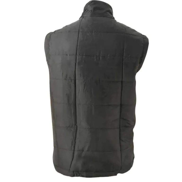 Veste matelassée sans manches fermeture zip col montant S à 3XL