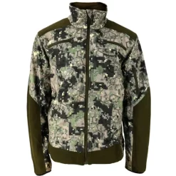 Veste mixte stretch nylon polyester camo digital vert S à 3XL