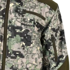 Veste mixte stretch nylon polyester camo digital vert S à 3XL