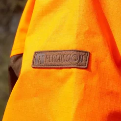 Veste Renfort à capuche imperméable polyester orange S à 4XL