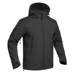 Veste Softshell Fighter A10® Homme Noire - Imperméable & Respirante
