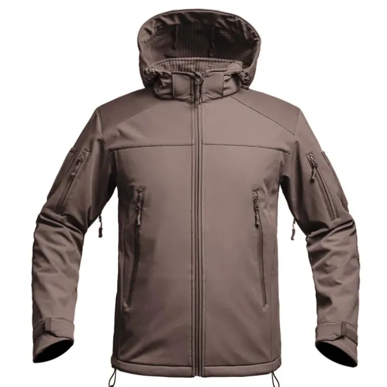 Veste Softshell Fighter A10® Homme Marron - Imperméable et Respirante
