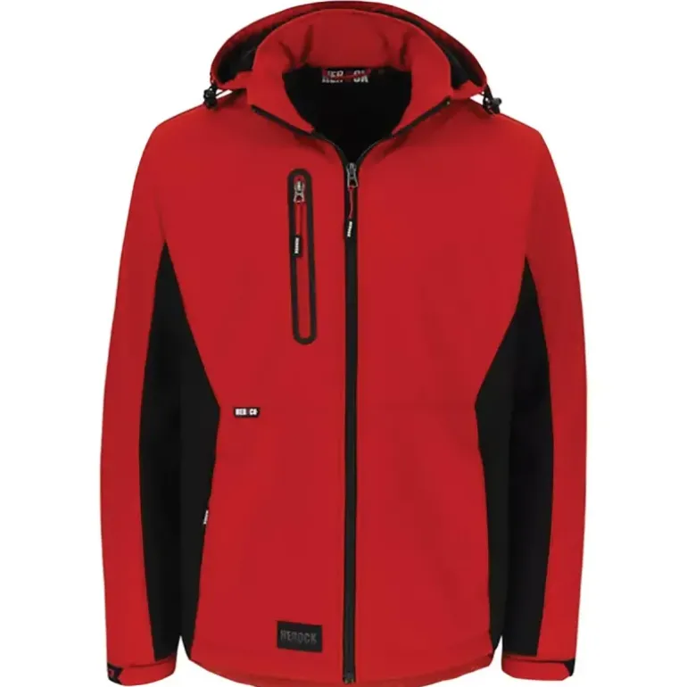 Veste Softshell Trystan Homme - Noir/Rouge - Herock®