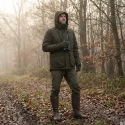 Veste STAGUNT Northgame capuche amovible gilet fluo
