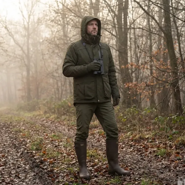 Veste STAGUNT Northgame capuche amovible gilet fluo