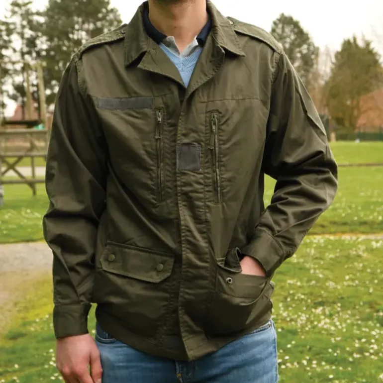 Veste treillis militaire 4 poches Kaki enfants