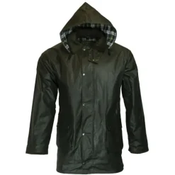 Veste Walker and Hawkes Poacher Vert Coton Ciré – style anglais