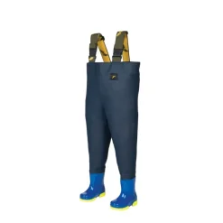 Waders Enfant PVC étanche coton rouge jaune marine 20/21 à 34/35