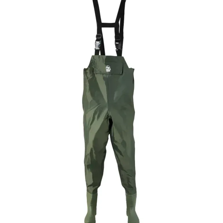 Waders étanche poche ventrale semelles crantées nylon PVC 39 à 48